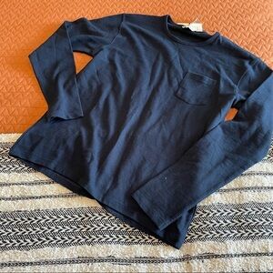 NWT hedge never loose ribknit pocketfront pullover
